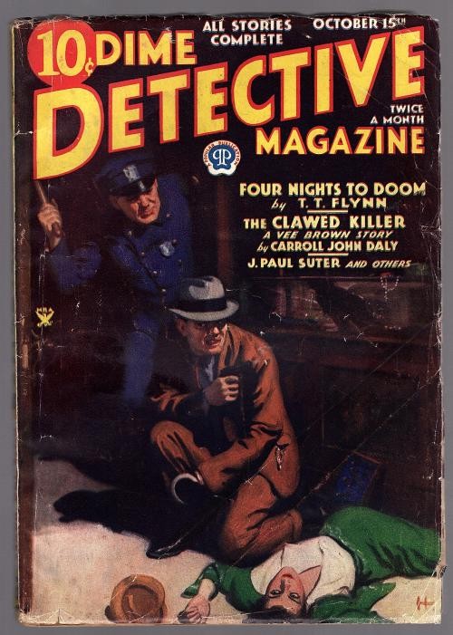 Dime Detective Oct 15, 1934 Carroll J Daly- Vee Brown, TT Flynn - Pulp