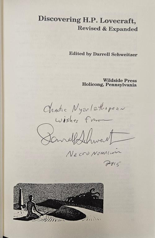 Discovering H.P. Lovecraft edited by Darrell Schweitzer Signed