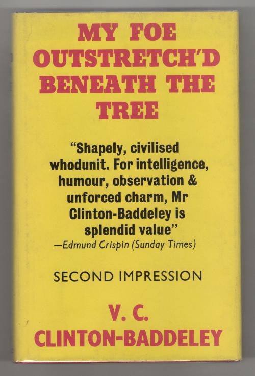 My Foe Outstretch'd Beneath the Tree by V. C. Clinton-Baddeley (Gollancz File...