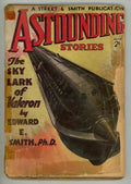 Astounding Aug 1934 Howard V. Brown cvr, E.E. Smith, Jack Williamson