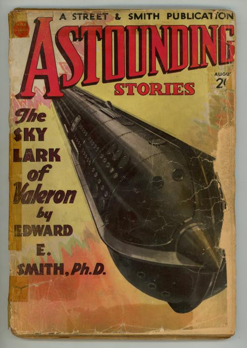 Astounding Aug 1934 Howard V. Brown cvr, E.E. Smith, Jack Williamson
