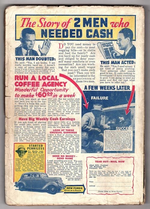 Phantom Detective Apr 1936 Belarski Hooded Menace cover - Pulp