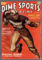 Dime Sports Dec 1937 Football Cvr,  Judson P. Philips - Pulp