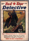 Red Star Detective June 1940 Hooded terror vs. Doc Harker Cvr - Pulp