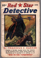 Red Star Detective June 1940 Hooded terror vs. Doc Harker Cvr - Pulp
