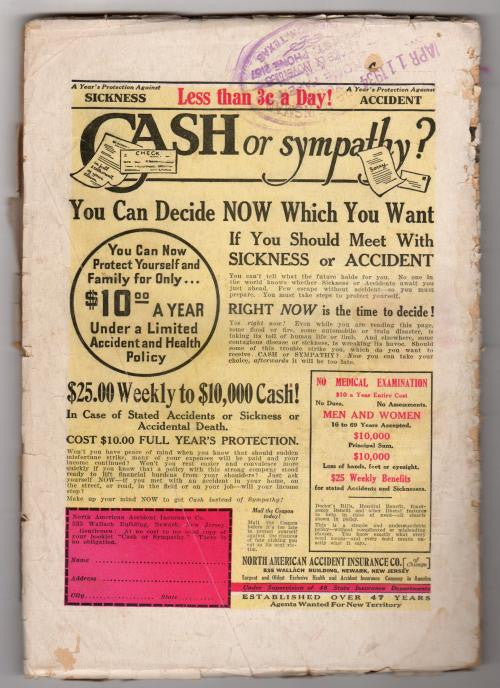 Bill Barnes Air Adventurer May 1934 Frank Tinsley Aviation hero Cover