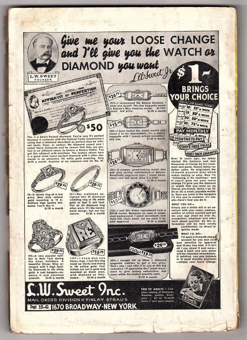 Dime Detective Jul 1, 1935 Cornell Woolrich, Fredrick Davis, Baumhofer Cvr
