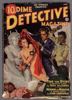 Dime Detective Jun 1937 Woolrich, GGA bondage exploitation Cvr - Pulp