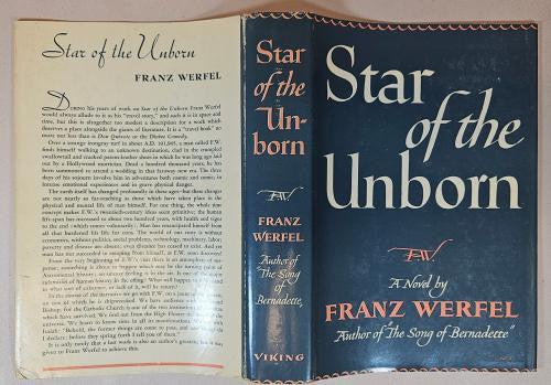 Star of the Unborn by Franz Werfel (First Edition) Rare