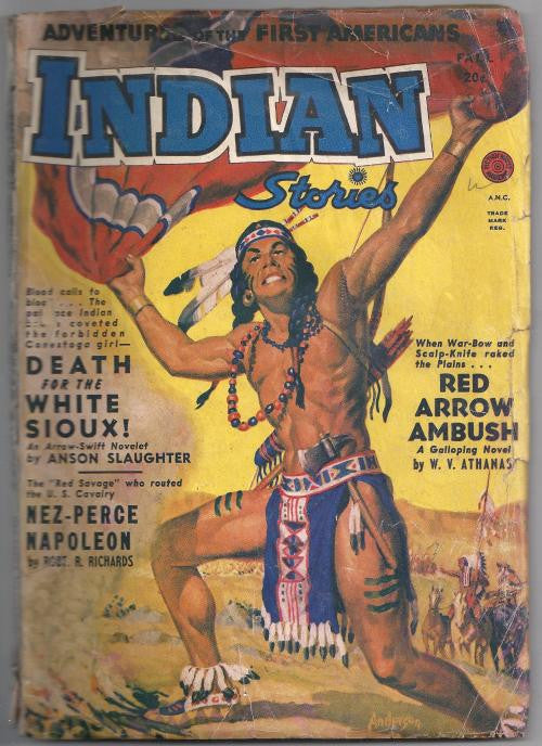 Indian Stories Fall 1950 Scarce issue; Allen Anderson Cvr; W. V. Athanas