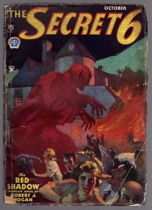 The Secret 6 Oct 1934 Robert J. Hogan, John Allen Cvr; FIRST  - Pulp