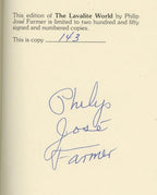 The Lavalite World by Philip Jose Farmer (Limited Edition) Signed