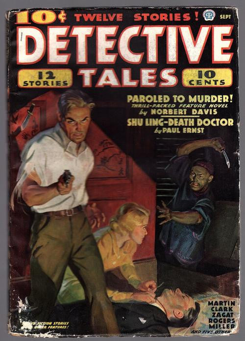 Detective Tales Sep 1936 Asian Menace Cvr, Paul Ernst, Davis - Pulp