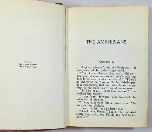 The Amphibians by S. Fowler Wright (First Edition) Rare