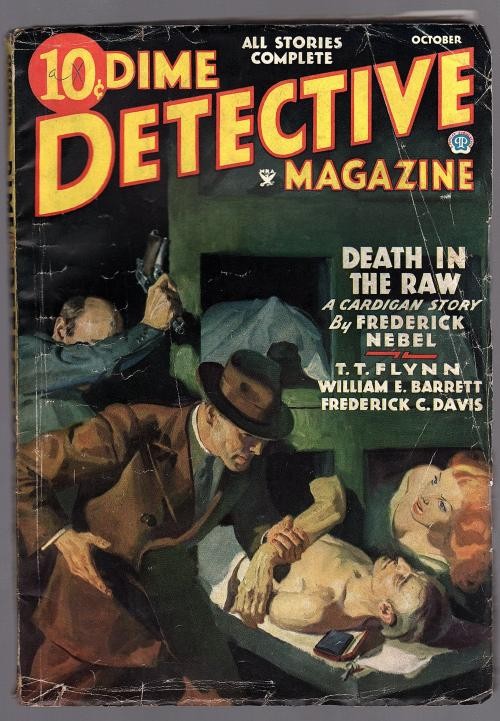 Dime Detective Oct 1935 pulp, Frederick Nebel,  Frederick Davis - Pulp