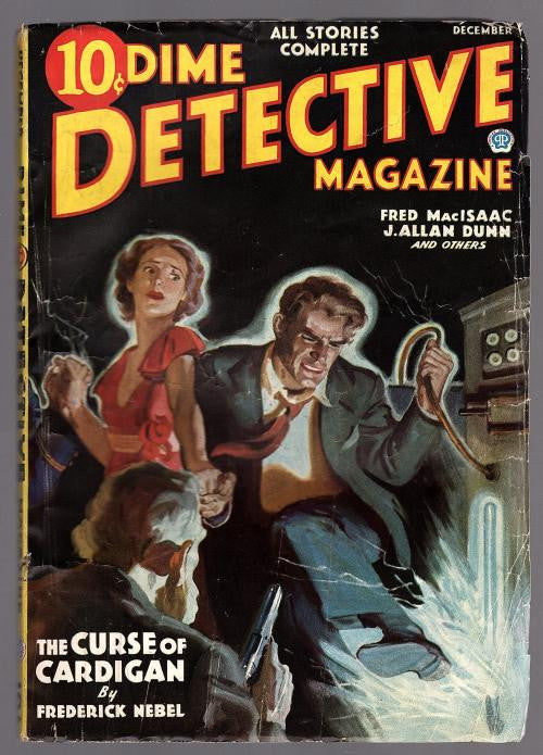 Dime Detective Dec 1935 Cornell Woolrich, Frerick Nebel- Cardigan - Pulp