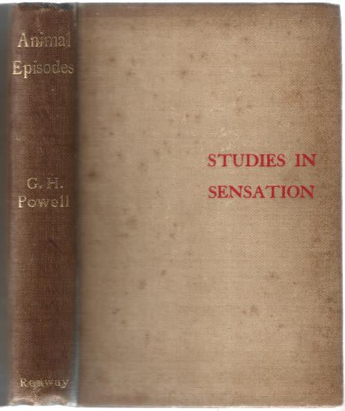 Animal Episodes & Studies In Sensation by G.H. Powell (First Edition)