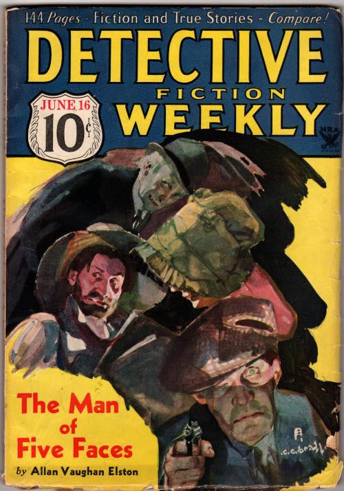 Detective Fiction Weekly" June 16 1934; Allan V. Elston; Foster Drake