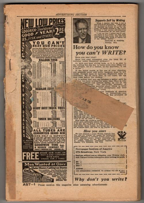 Astounding Jul 1934 Howard V. Brown Cvr; J.R. Fearn; Jack Williamson; Wandrei
