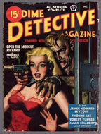 Dime Detective Dec 1947 GGA Cleavage Cvr. Fredrick Davis - Pulp
