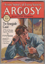 Argosy September 6 1930 Paul Stahr Cvr; Otis Adelbert Kline; F. V. W. Mason