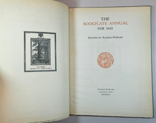 The Bookplate Annual for 1925  by Alfred  Fowler (editor) Kansas City 1925 wi...