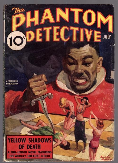 Phantom Detective Jul 1938 Classic Oriental Menace GGA Cvr - Pulp