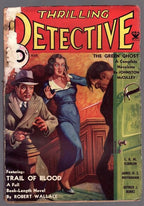 Thrilling Detective Mar 1934 McCulley - 1st appearance of The Green Ghost. Pulp