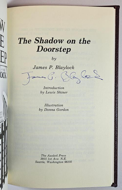 The Shadow on the Doorstep & Trilobyte (Signed, PC) Presentation Copy