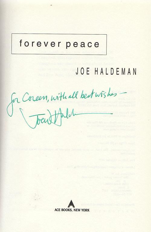 Forever Peace by Joe Haldeman (First Edition) Signed