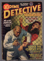 Dime Detective Jul 1939 GGA Woolrich hypodermic needle cover - Pulp