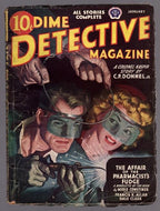 Dime Detective Jan 1944 Dale Clark, Merle Constiner, Welding Cvr - Pulp